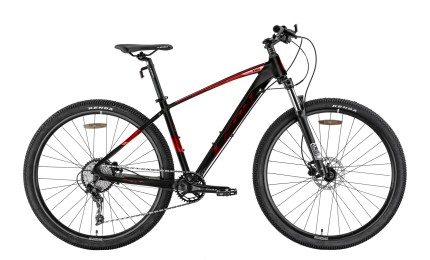 Велосипед 29" LEON TN-60 AM Hydraulic lock out HDD 2022 (чорний з червоним (м)) рама - 19"