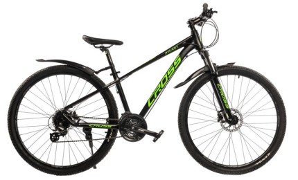 Велосипед 29" Cross Atlant Рама-15" чорно-зелений
