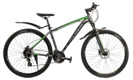 Велосипед 29" Cross Egoist v1.0 Рама-18" сіро-зелений