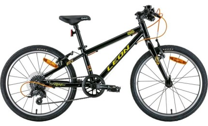 Велосипед 20" LEON GO 7 speed Vbr 2022 (чорний з жовтим) рама - 10"