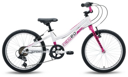 Велосипед 20" Apollo Neo 6s girls рожевий/чорний