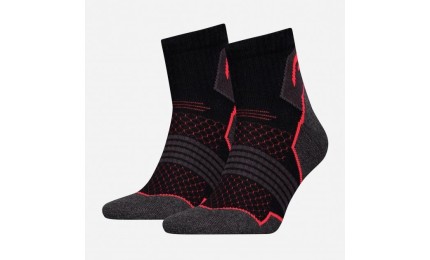 Шкарпетки Head HIKING QUARTER 2P UNISEX чорний, червоний Уні 39-42 (8720245372534)