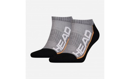 Шкарпетки Head PERFORMANCE SNEAKER 2PPK UNISEX сірий, чорний Уні 35-38 (8718824742816)