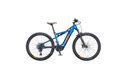 Електровелосипед KTM MACINA CHACANA 294 29" рама М/43, блакитний (помаранчевий), 2021
