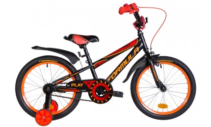 Велосипед 18" Formula SPORT 2020 Размер 9.5" чорно-червоний з помаранчевим 