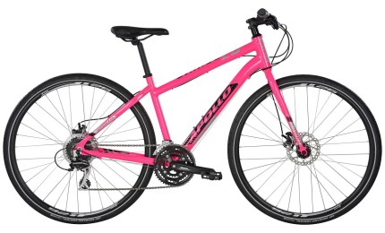 Велосипед 28" Apollo TRACE 20 WS HI VIZ рама - S gloss Pink/gloss Black/Reflective 