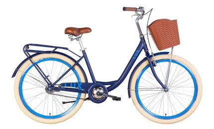Велосипед 26" Dorozhnik LUX 2022 (синій з блакитним)