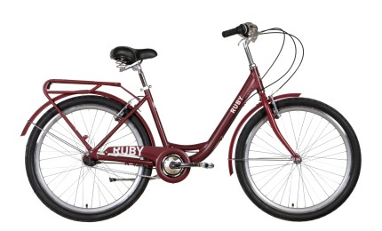 Велосипед 26" Dorozhnik RUBY PH 2022 (темно-червоний)