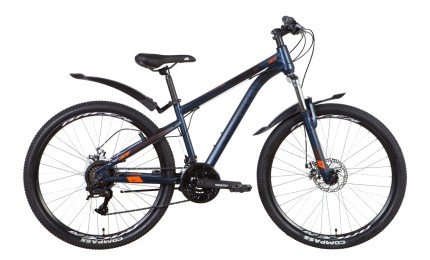Велосипед 26" Discovery TREK AM DD рама-13" 2022 (синьо-чорний)
