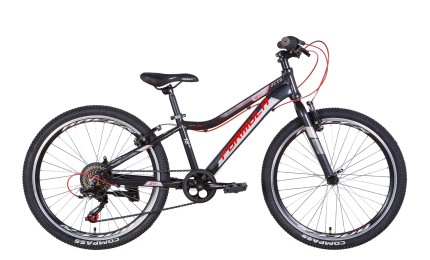 Велосипед 24" Formula ACID Vbr 2022 (темно-сірий із червоним)
