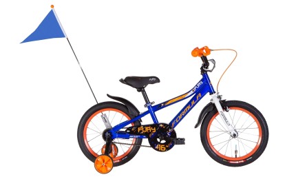 Велосипед 16" Formula FURY 2022 (синій з помаранчевим)