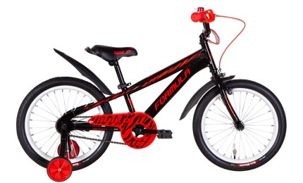 Велосипед 18" Formula WILD 2022 (чорний із червоним)
