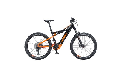 Електровелосипед KTM MACINA LYCAN 272 27" рама М/43, чорний (помаранчево-чорний), 2021