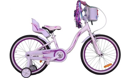 Велосипед VNC 20" Miss, 2019-FA-WP, white/purple (shiny). 30см