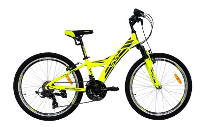 Велосипед VNC 24" Night Eagle 24NE-30-YB, yellow/black (matt). 30см