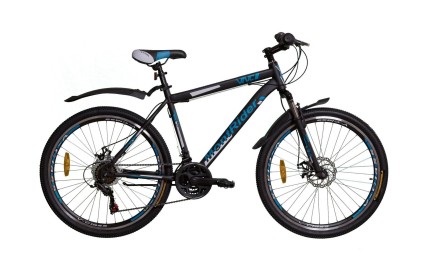 Велосипед VNC 26" MontRider S3, 26S3-47-BL, black/blue (matt). 47см