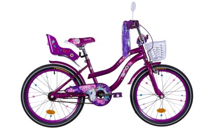 Велосипед 20" Formula FLOWER PREMIUM 2021 (перламутровий фіолетовий)