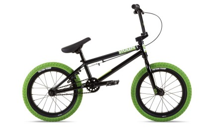 Велосипед 16" Stolen AGENT 16.25" 2021 BLACK W/ NEON GREEN TIRES