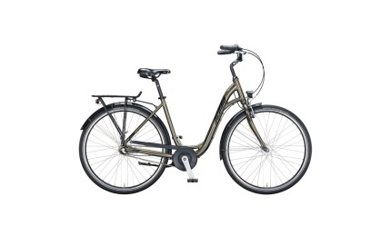 Велосипед KTM CITY FUN 28" рама D-W 51, зелений (чорний), 2021