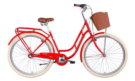 Велосипед 28" Dorozhnik RETRO PH 2022 Розмір 19" помаранчевий