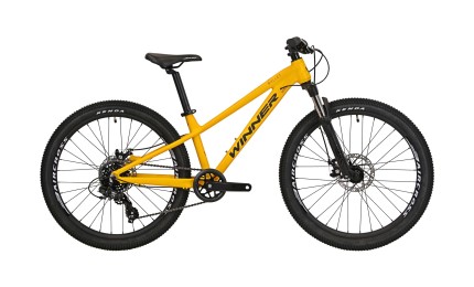 Велосипед 24" WINNER BULLET рама - 12" 2024 жовтий матовий