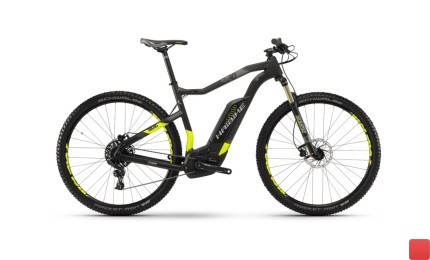Электровелосипед Haibike SDURO HardNine Carbon 8.0 500Wh 29", рама L, бело-черно-желтый. 2018